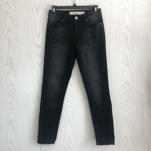 EUC Ashley Mason Faded Black Ankle Skinny Jeans Size 3